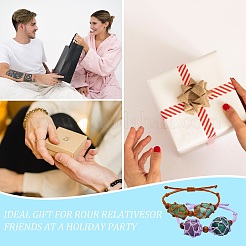 12шт регулируемый плетеный нейлоновый шнур макраме мешочек изготовление браслета&nbsp;AJEW-SW00010-05