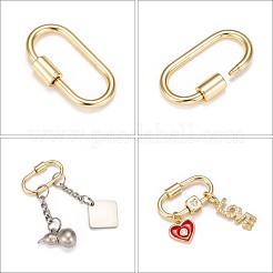 Латунные брелоки с карабином KK-T047-07G