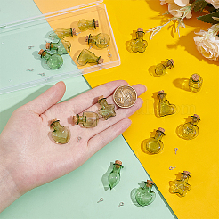 2 набор из 9-х видов мини-стеклянных бутылок GLAA-BC0001-34