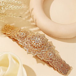 Сплав кристалл горный хрусталь цветок цепь пояса для платья FS-WG9AC90-01