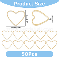 50 шт. Латунные соединительные кольца&nbsp;KK-HS0001-46A