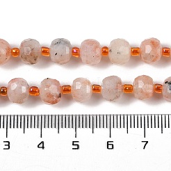 Натуральный Sunstone бисер пряди G-H057-A19-01