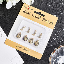 8 шт. 2 стиля латунных эмалевых подвесок&nbsp;KK-BBC0022-17