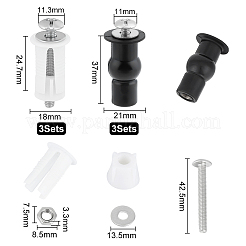 6 комплект из 2 универсальных болтов для сиденья унитаза из нержавеющей стали FIND-UN0001-99