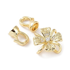 Стойка покрытие латунь проложить прозрачный кубический цирконий застегнуть застежки KK-M265-09G