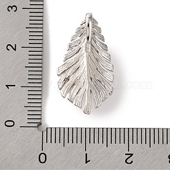 Подвески из стерлингового серебра 925 пробы с родиевым покрытием и натуральными ракушками STER-C009-12P