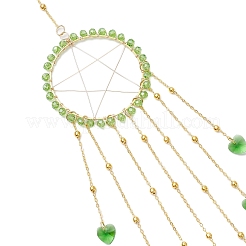 Подвесные украшения в виде звезды из латуни HJEW-JM02765-05