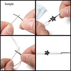 Звездный замок из пластикового шнура из ПВХ для крышки рта X-KY-D013-02E