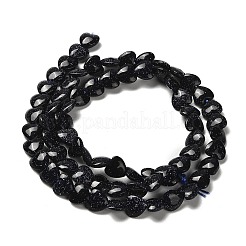 Синтетический синий авантюрин бисер нитей G-P575-C06-6mm