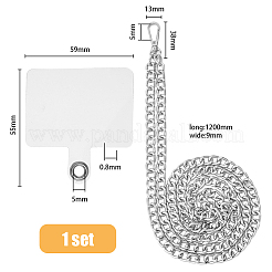 Железная универсальная цепочка для сотового телефона через плечо цепочка на шею подвески для телефона AJEW-HY0001-24P
