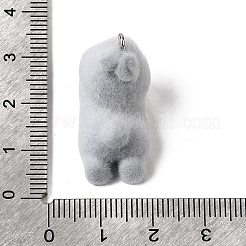 Флокированные подвески из непрозрачной смолы&nbsp;RESI-G123-01L