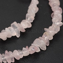 Чипсы естественно розового кварца бисер пряди X-G-N0164-39