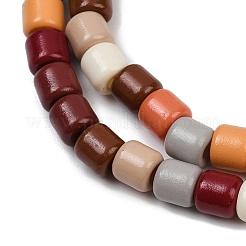 Выпечка окрашенные стеклянные бусины пряди&nbsp;LAMP-S070-06B