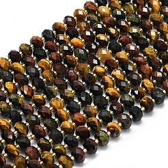 Нитки бусин из натурального тигрового глаза G-P573-A36-01
