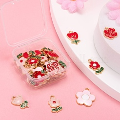 36 шт. 6 стильные подвески из светлого золотого сплава с эмалью&nbsp;ENAM-LS0001-71