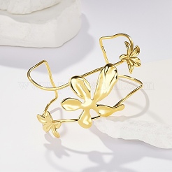 Женские браслеты-манжеты из нержавеющей стали с цветочным узором в богемном стиле AX0159-1