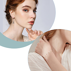 40 шт. 2 цвета натуральный культивированный пресноводный жемчуг звенья соединительные подвески PALLOY-DC00035