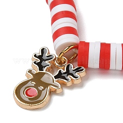 Элегантные рождественские браслеты ручной работы из полимерной глины heishi с бусинами MV9996-44