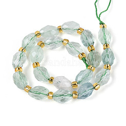 Естественный зеленый флюорит бисер нитей G-N342-53-8x6-12