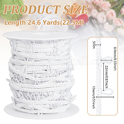 22.5 м нейлоновой плетеной отделки с эластичными петлями для пуговиц OCOR-BC0006-77