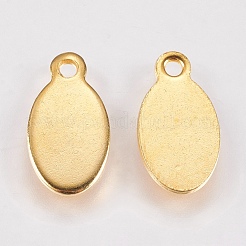 201 нержавеющая сталь штампованные пустые бирки подвески&nbsp;STAS-G173-06G-6x12mm