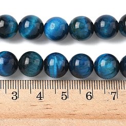 Природных тигровый глаз бисер нитей G-K203-87-10mm