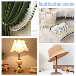 4.6~5 ярд полиэстеровой кружевной отделки с блестками OCOR-PH0004-51C