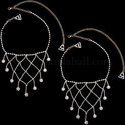 2 шт. железный стразы сексуальный плечевой бюстгальтер цепочка для тела FIND-GF0006-74B