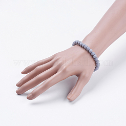 Непрозрачные сплошные цветные хрустальные бисерные стрейч-браслеты&nbsp;BJEW-JB03498-03