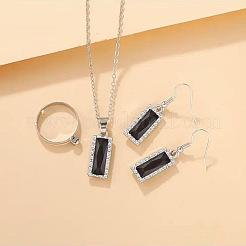 Серьги-подвески и ожерелья с подвесками и кольцами из сплава со стразами для женщин&nbsp;FS-WGBD4AC-02