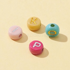 50 г 2 цвета непрозрачных разноцветных акриловых бусин SACR-FS0001-10