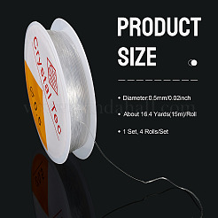 4 рулон круглой кристаллической эластичной нити&nbsp;EW-TA0001-10A