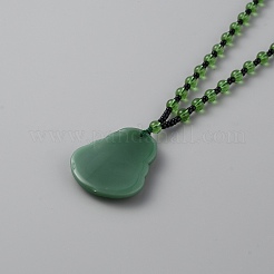 Ожерелье с подвеской Будды Майтреи из смолы NJEW-WH0016-23D