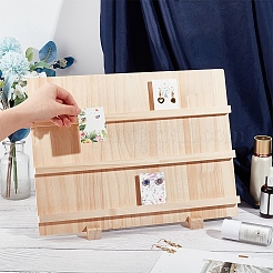 Синтетические деревянные витрины для серег&nbsp;EDIS-WH0015-04