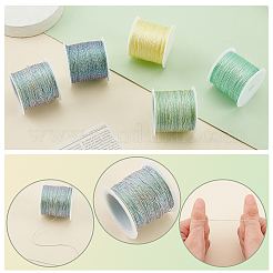 5 рулон 5 цветов 6-слойная полиэфирная нить OCOR-PH0002-10