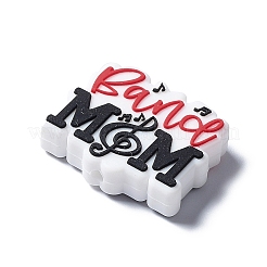 Силиконовые бусины на день матери SIL-Q001-02E