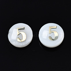 Бусины из натуральных пресноводных ракушек&nbsp;SHEL-N003-20-05