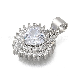 Латунные микро проложить кубического циркония подвески&nbsp;KK-D431-018P