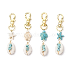 4 шт. подвеска из натуральной ракушки каури&nbsp;HJEW-JM03319-02