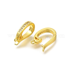 Покрытие стойки латунь микро паве прозрачный кубический цирконий усилитель укороченные поручни KK-F883-13G