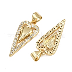 Латунные микро проложить кубического циркония подвески ZIRC-I367-12G-06