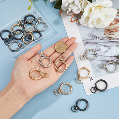 18 шт. 3-х цветные поворотные застежки из цинкового сплава FIND-DC0005-82