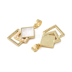 Латунные микро проложить кубического циркония подвески&nbsp;KK-U070-23G