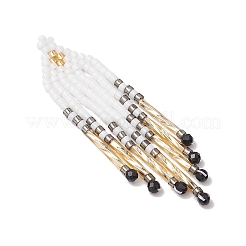 Подвески-кисточки из стеклянного бисера&nbsp;PALLOY-MZ00655-02