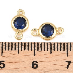 Шармы-соединители из латуни с паве из кубического циркония&nbsp;KK-TAC0015-01G-10