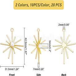 Подвески из сплава 20шт 2 цветов&nbsp;FIND-FH0003-49