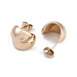 Серьги-гвоздики из нержавеющей стали 304 EJEW-Z075-10RG