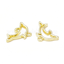 Подвески с открытой задней панелью из сплава с покрытием в виде дельфина FIND-G052-39LG