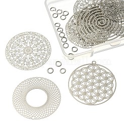 С 10 шт. латунными кольцами&nbsp;KK-YW0001-48