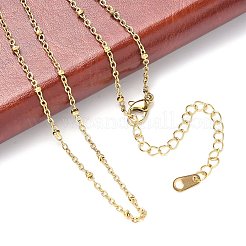 Ионное покрытие(ip) ожерелья из нержавеющей стали 304 NJEW-E080-14G